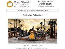 Tablet Screenshot of mainstreetartgalleries.com